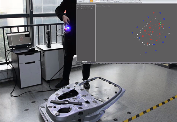 블루라이트 기술이 적용된 사진 측량 시스템