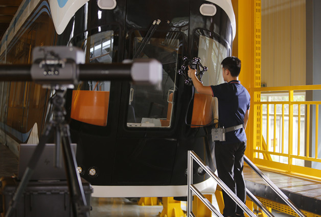 무선 모듈이 있는 광학 추적 3D 스캐너