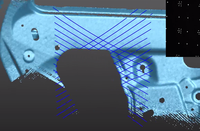 구멍 측정 기능이 있는 자동화된 3D 스캐닝 솔루션